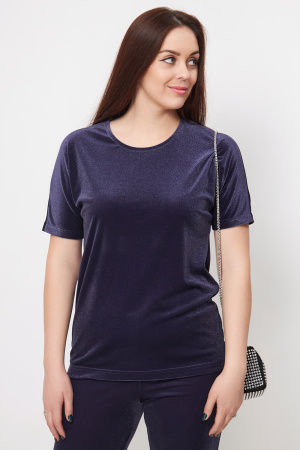 Джемпер Незнакомка 03.8491.2591 бархат ((44) 164-88-96, фиолетово-синий)