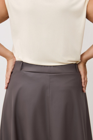 Юбка Незнакомка 04.8485.1748 кожа стрейч ((44) 164-88-96, серо-бежевый)