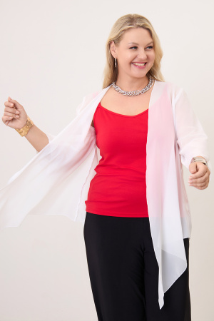 Кардиган Незнакомка 09.9342.2905 шифон ((44) 164-88-96, молочный)