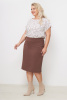 Юбка Незнакомка 04.9280.1158 ткань костюмная ((44) 164-88-96, шоколадный)