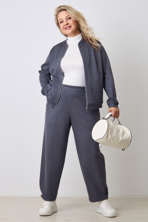 Жакет Незнакомка 10.8487.2906 трикотаж замша ((44) 164-88-96, серый)