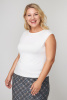 Блузка Незнакомка 08.3012.800 топ вискоза ((62) 164-124-132, молочный)