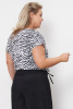 Блузка Незнакомка 03.2160.2154  масло ((62) 164-124-132, бело-черный)