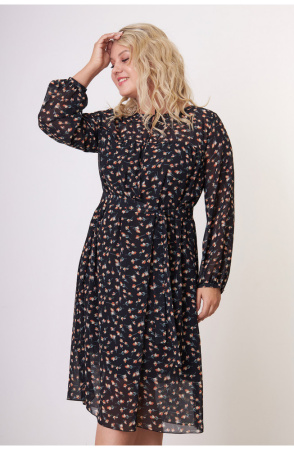 Платье Незнакомка 00.7510.2812 шифон ((48) 164-96-104, черный)